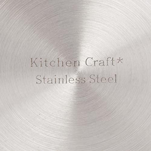 Kitchen Craft KitchenCraft 4 Egg Poacher Pan in Gift Box, Non Stick and Induction Safe, Stainless Steel, 20.5 cm