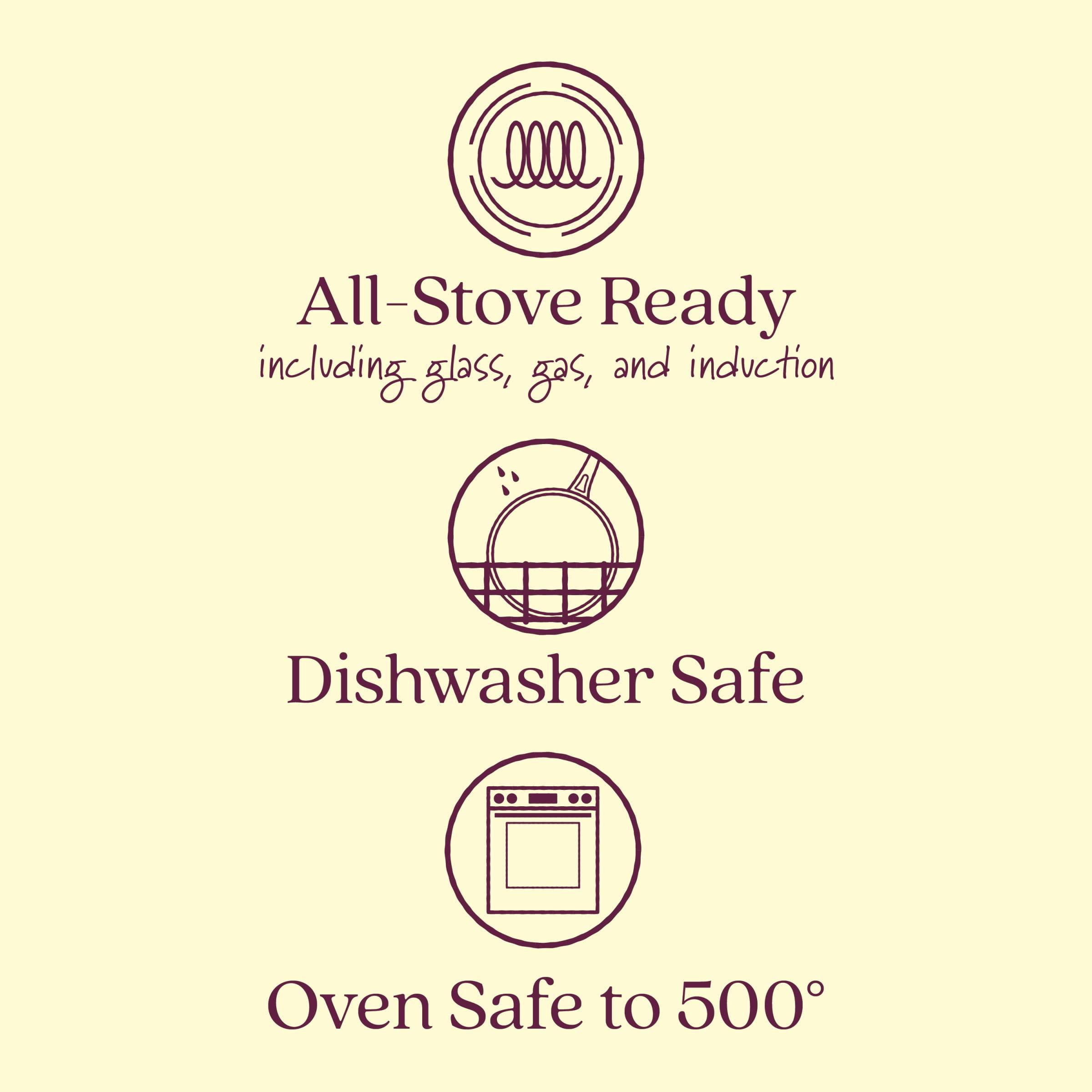 Anolon Anolon Ascend Hard Anodized Nonstick Frying Pan/Skillet - Good for All Stovetops (Gas, Glass Top, Electric & Induction), Dishwasher & Oven Safe with Stainless Steel Handle, 12 Inch - Bronze