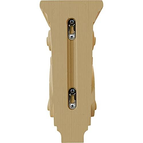 Ekena Millwork Ekena Millwork CORW05X05X10TRAL Medium Traditional Wood Corbels, 4 1/2\"W x 5\"D x 10\"H, Alder