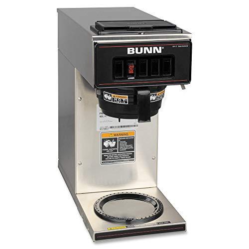 BUNN BUNN 13300.0001 VP17-1SS Pourover Coffee Brewer with 1-Warmer, Stainless Steel, Silver, Standard