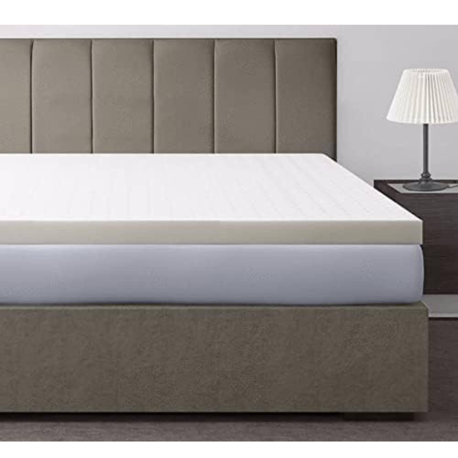 ORGANIC TEXTILES OrganicTextiles 2 Inch, Firm, Queen Size, Organic Latex Mattress Topper, with Removable Organic Cotton Cover, GOTS & GOLS Certified, Breathable, Long Lasting Durability, Ultimate Comfort