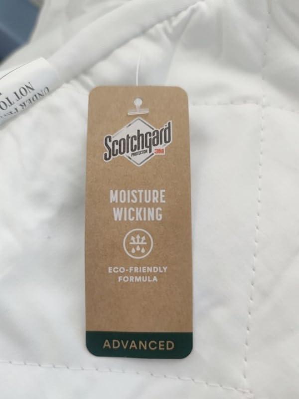 Sealy Sealy 3M Scotchgard Heated Mattress Pad | Quilted Cotton Electric Bed Warmer with 10 Heat Setting Dual Controller | 1-12 Hours Auto Shut Off | 17" Deep All Around Elastic Pocket, King