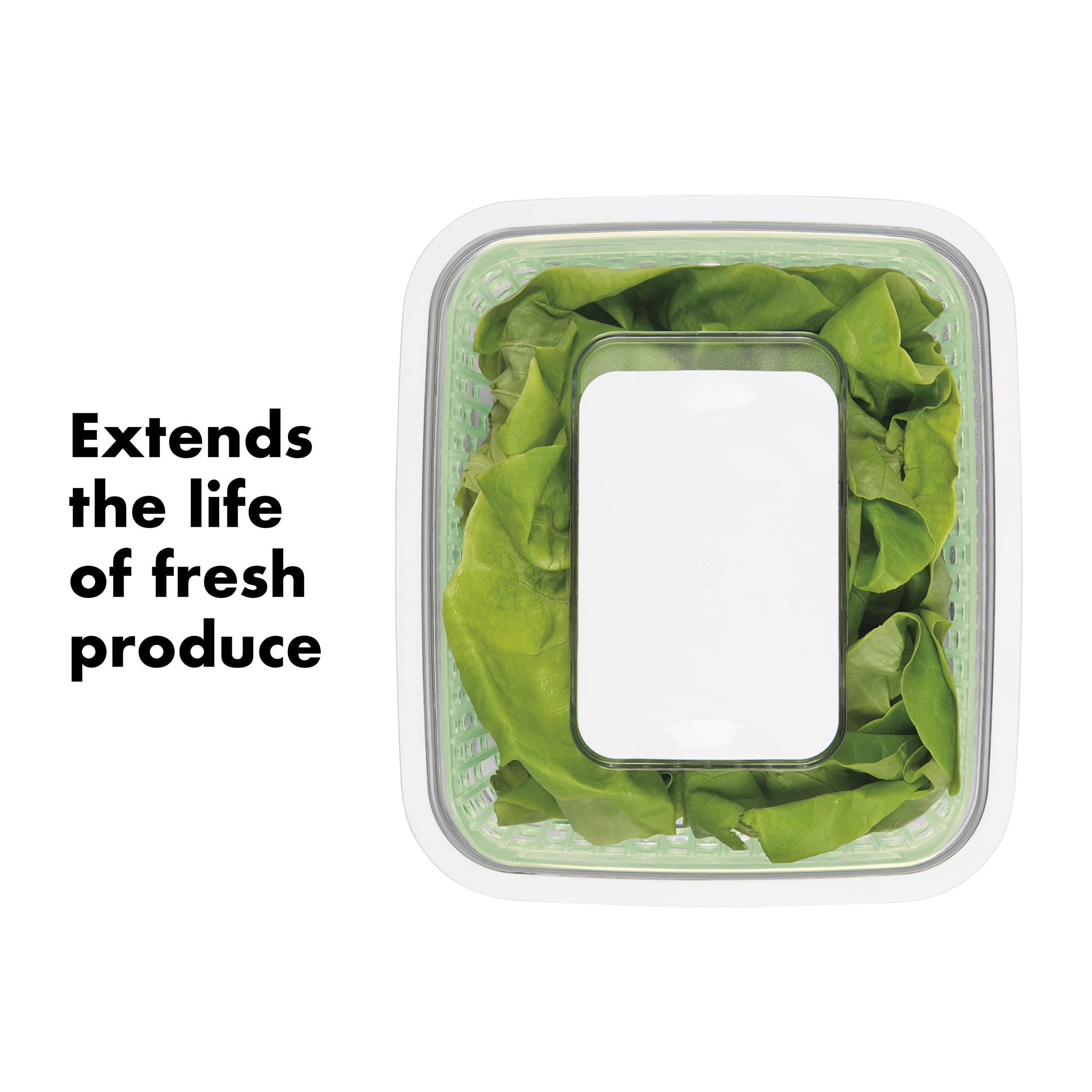OXO OXO Good Grips GreenSaver Produce Keeper Bundle - 1.6 Quart and 4.3 Quart, White