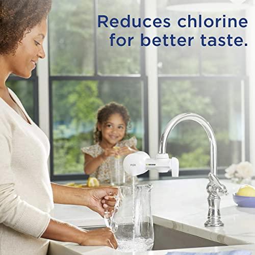 PUR PUR Faucet Mount Replacement Filter 2-Pack, Genuine PUR Filter, 2-in-1 Powerful Filtration, Includes Lead Removal, 6-Month Value, White (RF33752)