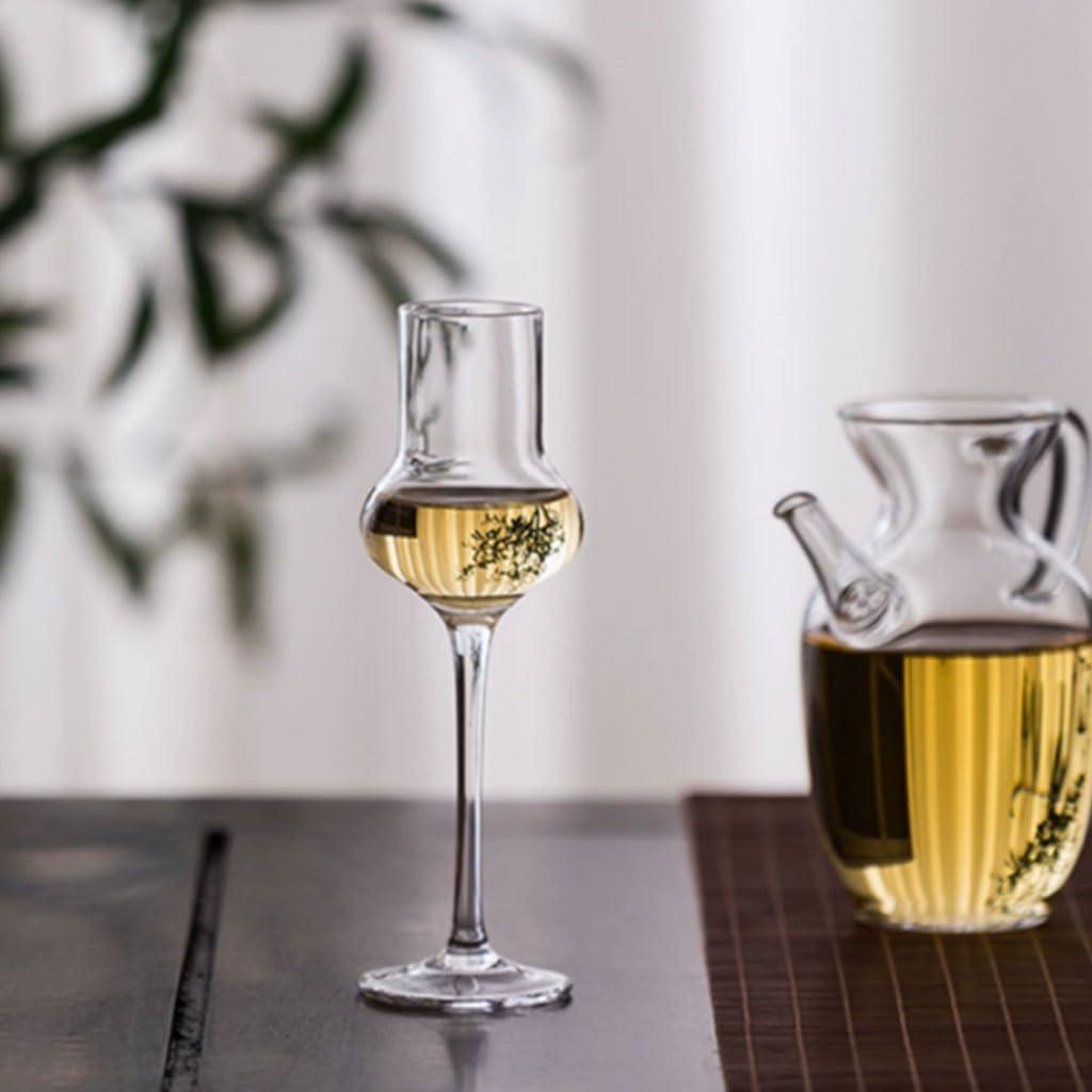 PEKJI PEKJI Creative Wine Glasses Round Long Stem Glass Cocktail Glasses Champagne Glasses 80 ml/2.7 oz