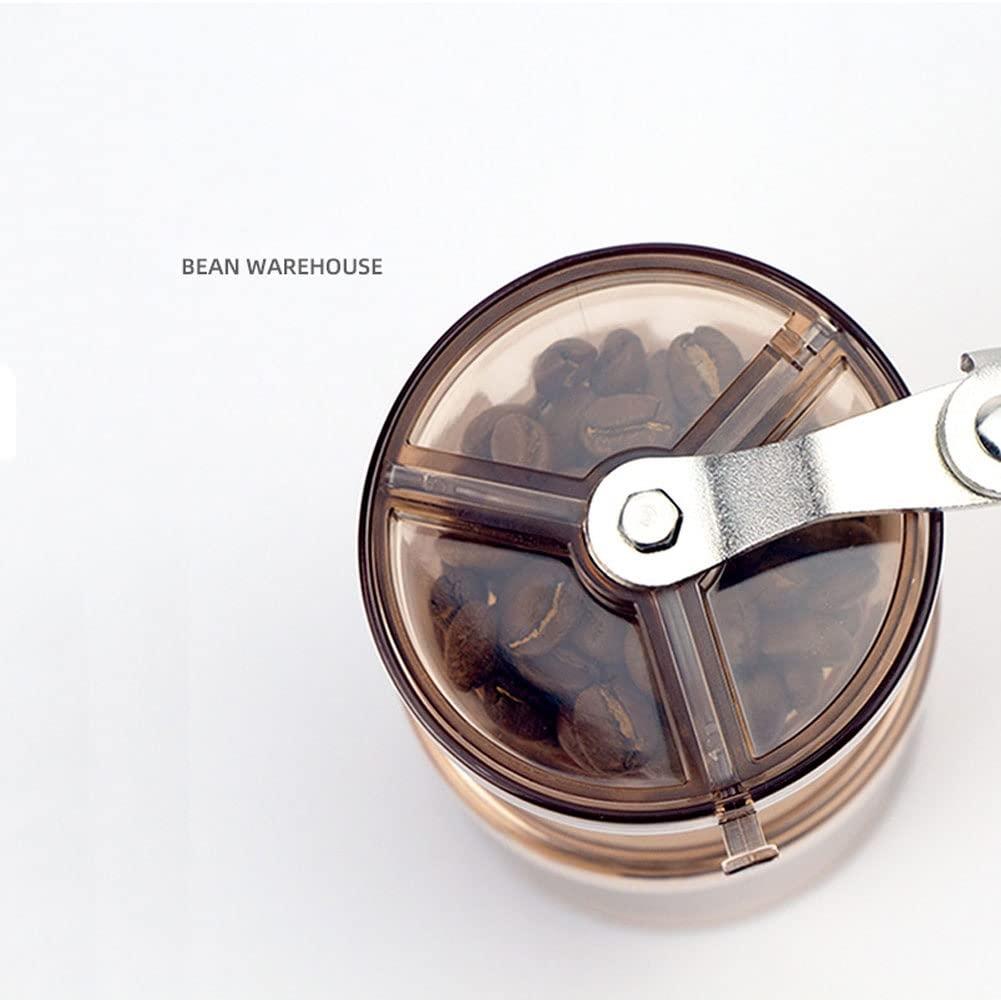 XARONF XARONF Manual Coffee Grinder, Hand Coffee Bean Mill, Portable Hand Crank Coffee Bean Grinder, Adjustable Settings Ceramic Conical Burr & Stainless-Steel for Home,Kitchen,Office,Traveling,Hiking,Campin