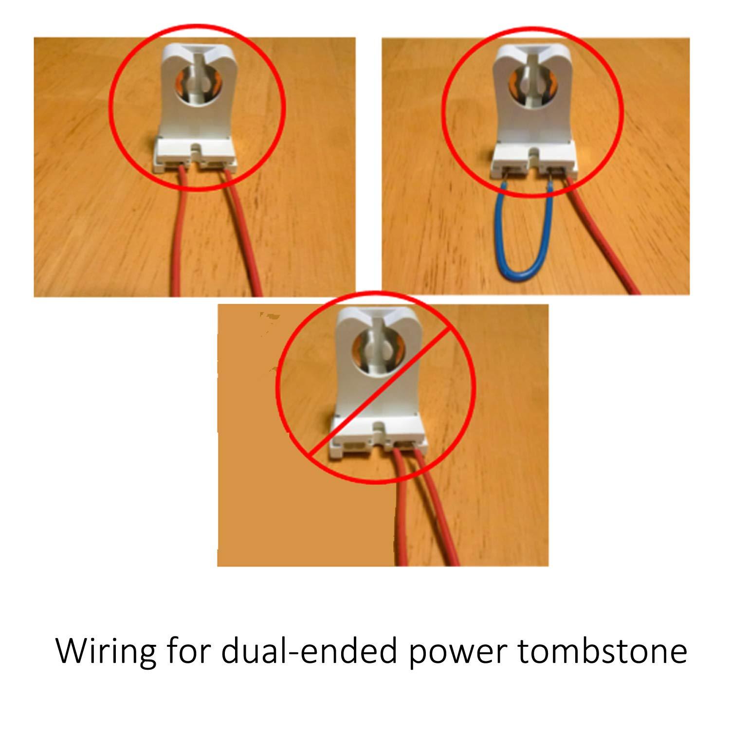 HMINLED HMINLED 4FT T8 T10 T12 LED Tube Light Bulbs 48\" G13 18W 6000K Cool White AC85-265V Fluorescent Replacement Dual-end Powered Ballast Bypass Milky Cover