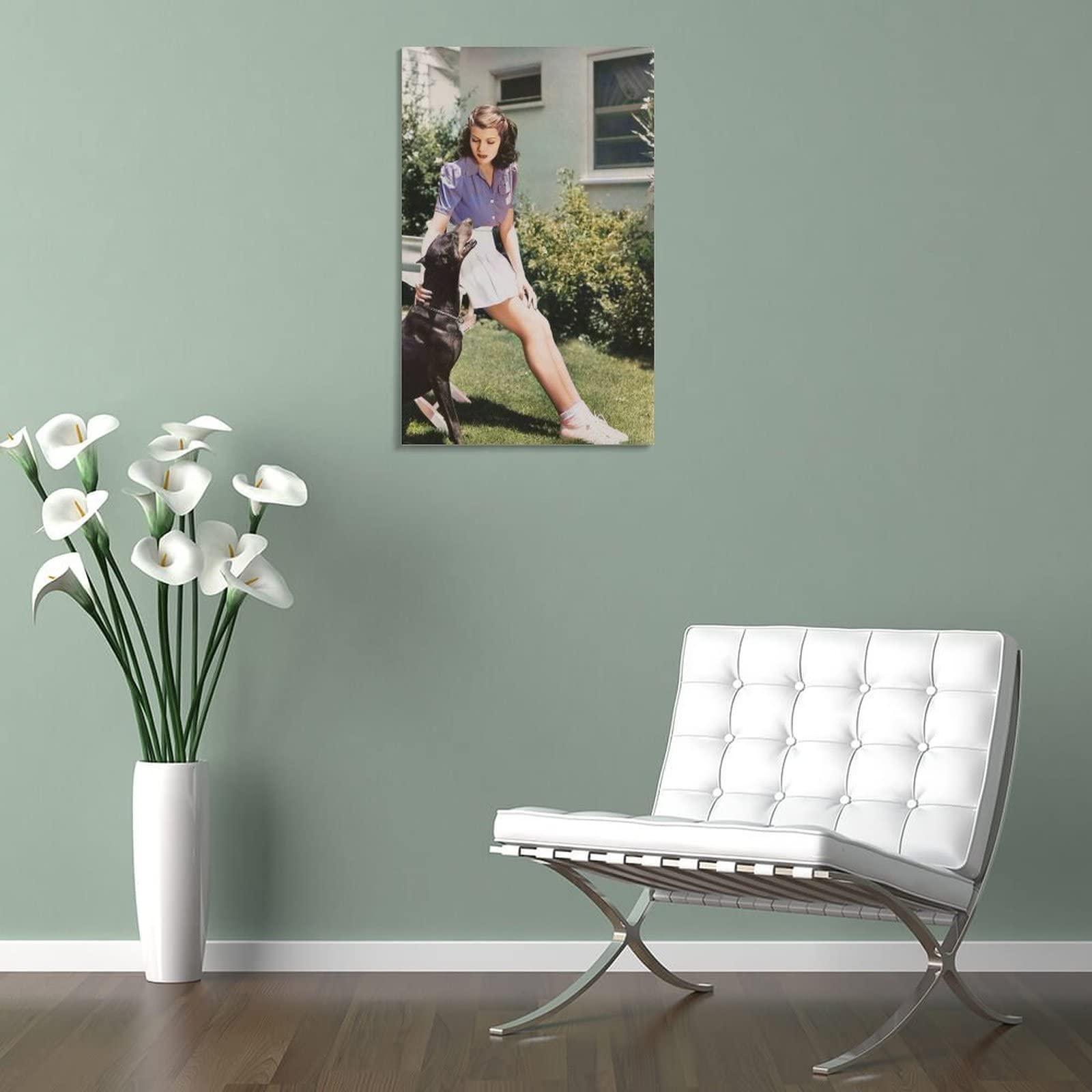 BEEGON Rita Hayworth Classic Beauty Poster (89) Print Photo Art Painting Canvas Poster Home Decorative Bedroom Modern Decor Posters Gifts 20x30inch(50x75cm)