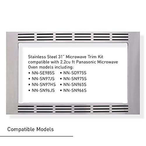 Panasonic Panasonic NN-TK932SS 30-inch Trim Kit for 2.2 cu ft Microwave Ovens, Stainless Steel