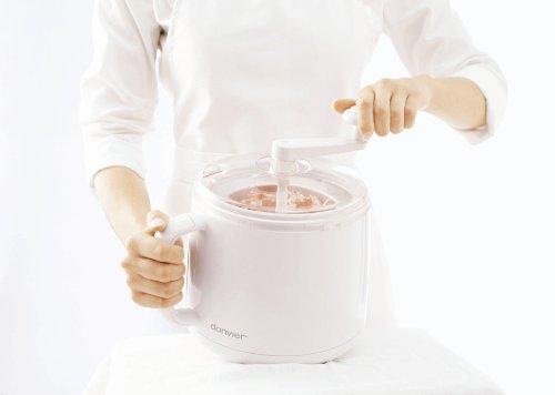 Cuisipro Donvier 837450 Manual Ice Cream Maker, 1-Quart, White
