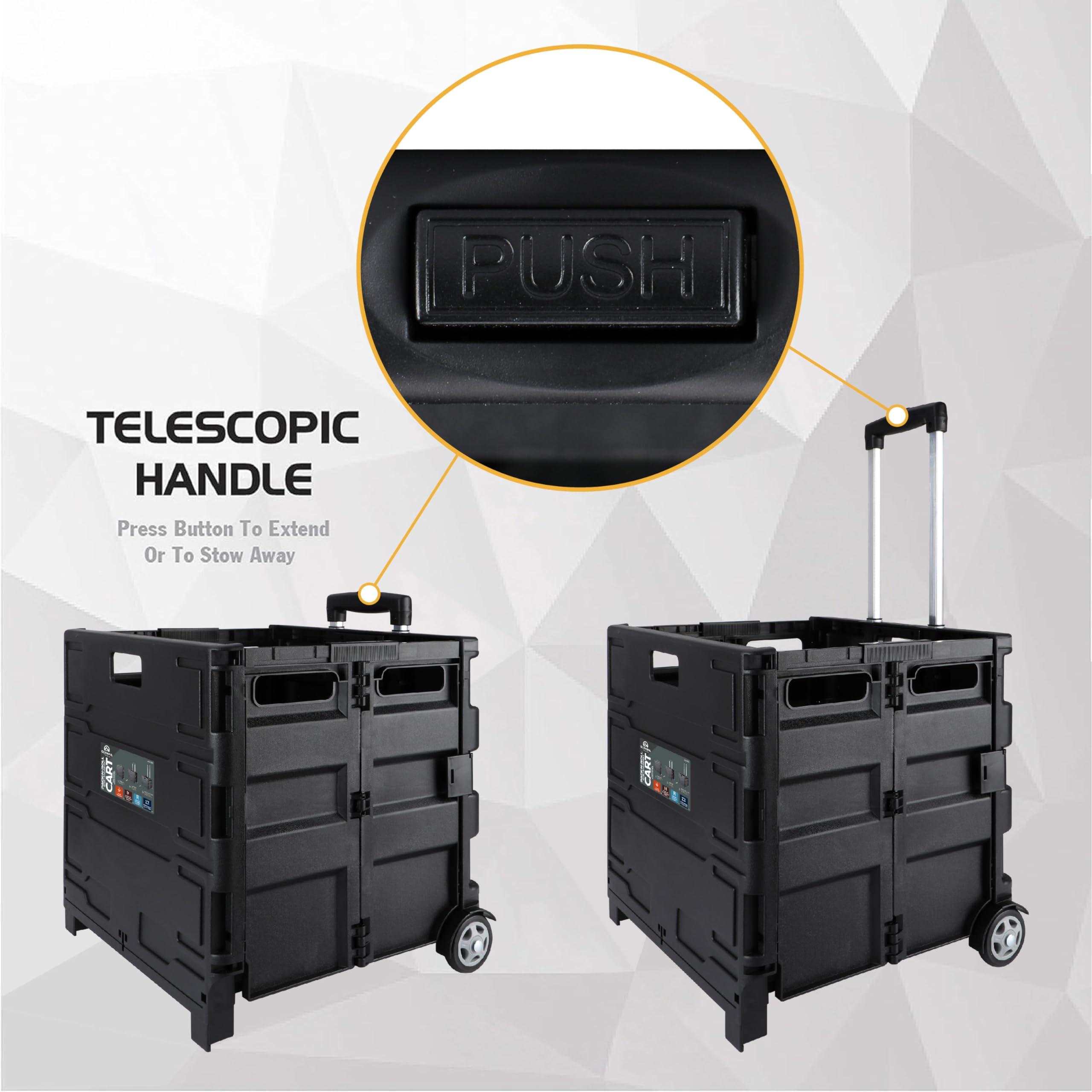 Olympia Tools Olympia Tools 85-010 Grand Pack-N-Roll Portable Tools Carrier with Telescopic Handle, 80 Lb. Load Capacity, Black