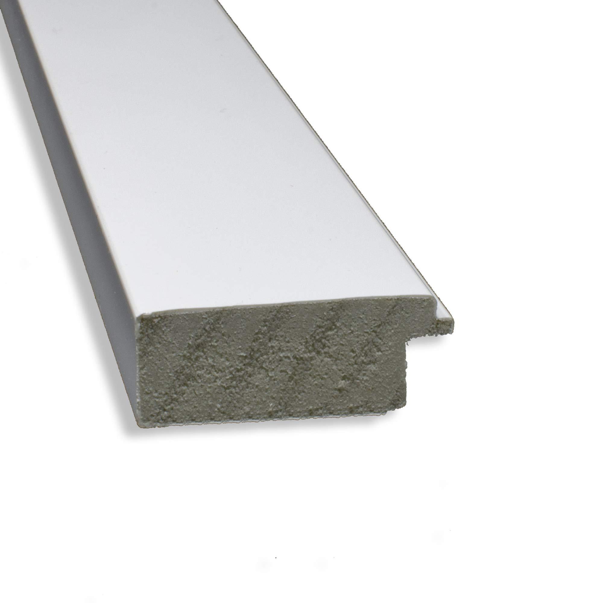 Amanti Art Amanti Art White Bathroom Mirror for Over Sink, 25x27 Custom Made Cabinet White Narrow Rectangle Vanity Mirror, Medium Modern Wood Frame, Hangs Horizonally and Vertically, Wall Decor from WI, USA