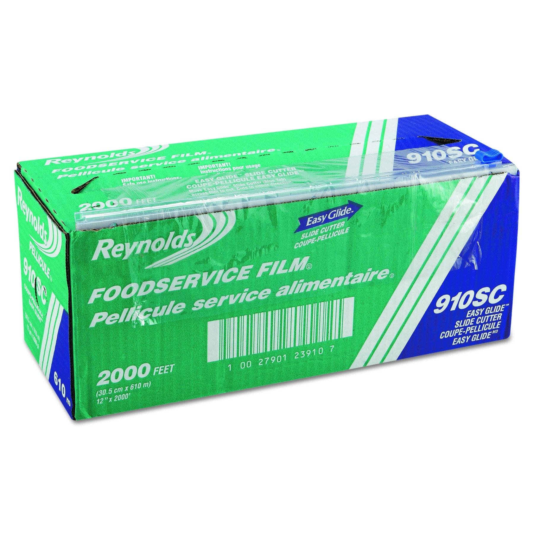 Reynolds Reynolds 910SC 2000' Length x 12" Width, PVC Slide Cut Food Wrap Film