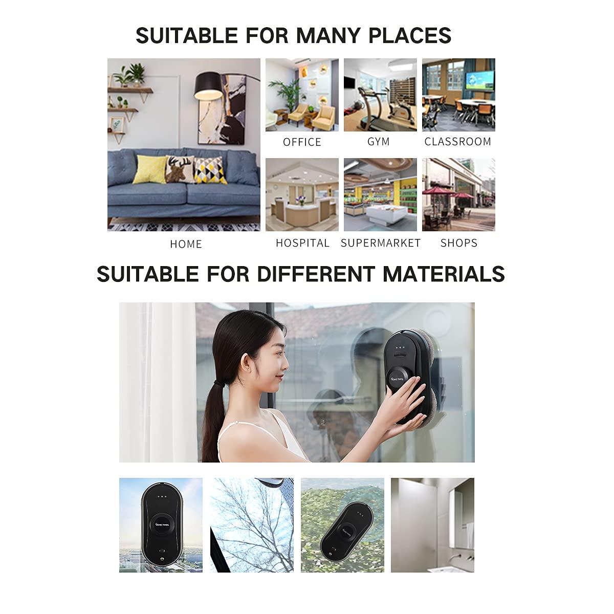 Home Times Home Times 2022 New Upgrade, Robot Vacuum Cleaner Glass Clean Window Cleaner Robot Window Cleaning Robot 2.4G Remote Control