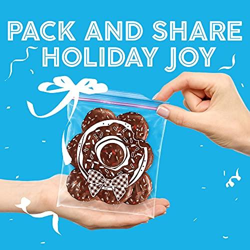 Ziploc Ziploc Gallon Food Storage Freezer Bags, Grip \'n Seal Technology for Easier Grip, Open, and Close, 38 Count, Holiday Designs