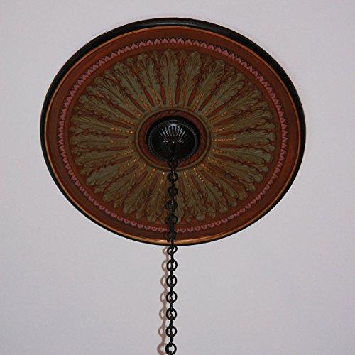 Ekena Millwork Ekena Millwork CM29OA Oakleaf Ceiling Medallion, 29 1/8\"OD x 3 5/8\"ID x 1\"P (Fits Canopies up to 6 1/4\"), Factory Primed