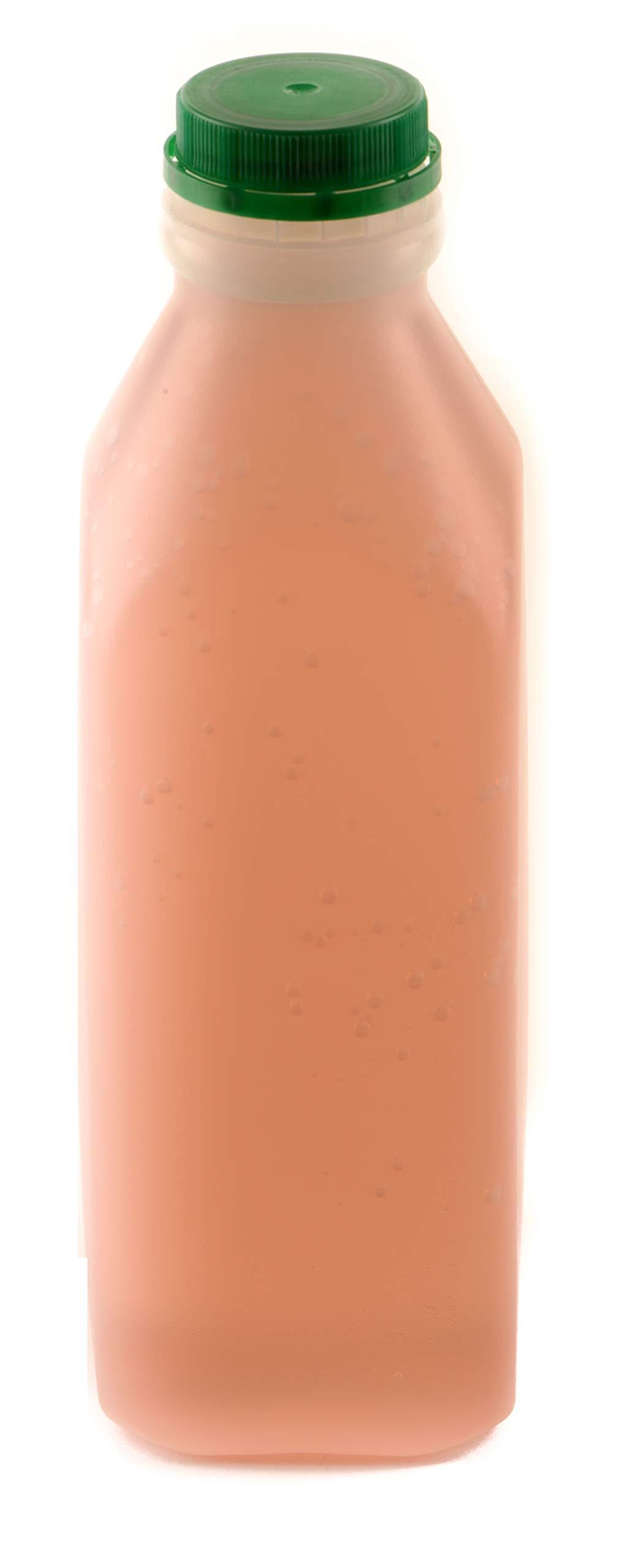 EcoQuality [900 PACK] 38MM Green Tamper Evident Ratchet Caps/Lids for Empty Foggy Plastic Juice Bottles by EcoQuality