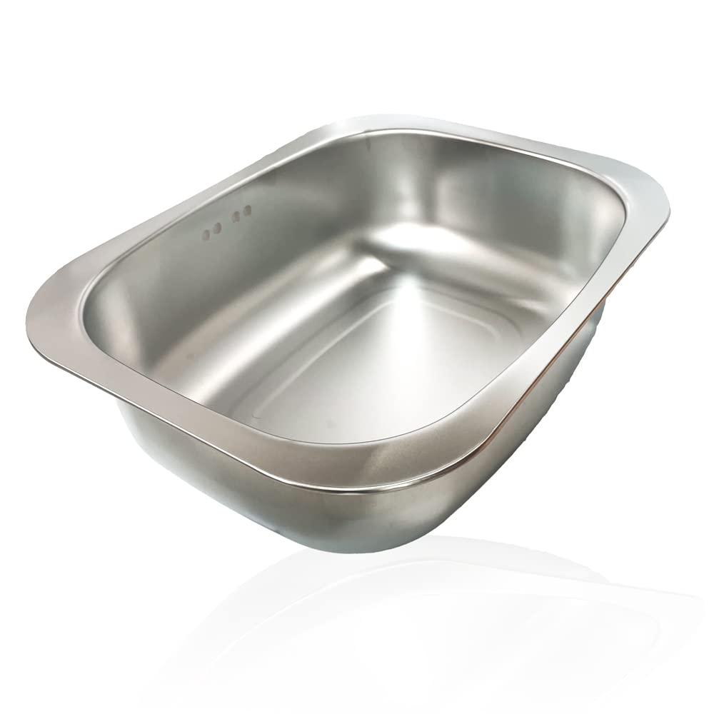 WANANG WANANG Stainless Steel Washing-up Bowl Multi-purpose Dish Tub for Sink/Wash Basins/Dishpan for Sink (Original Type)