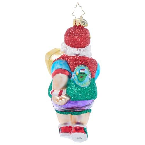 Christopher Radko Christopher Radko Hand-Crafted European Glass Christmas Tree Decorative Ornament, Pickleball Pro Santa