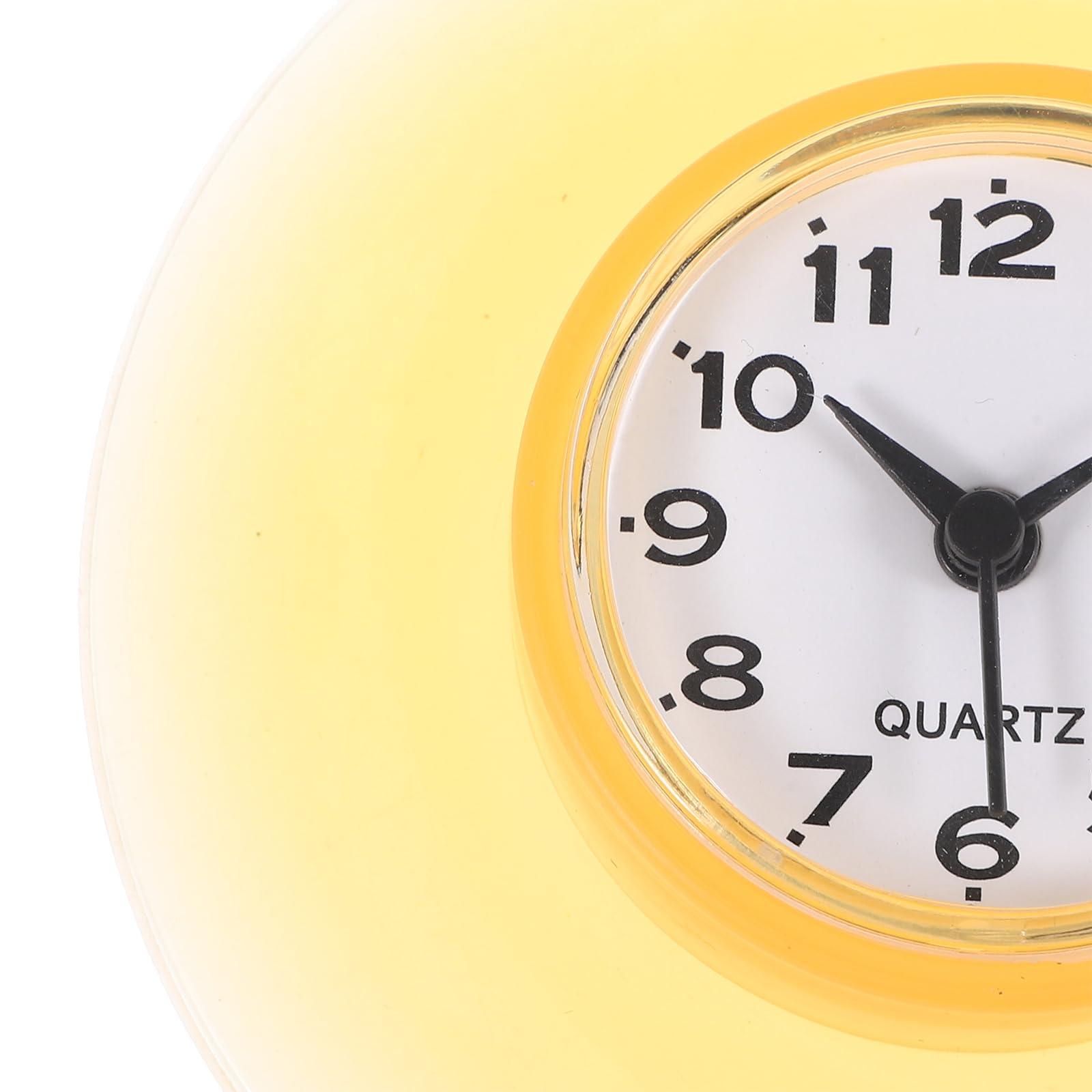 Luxshiny Luxshiny Bathroom Clock Cup Shower Clock for Kitchen and Bathroom Mirror Easy to Install No Battery Included