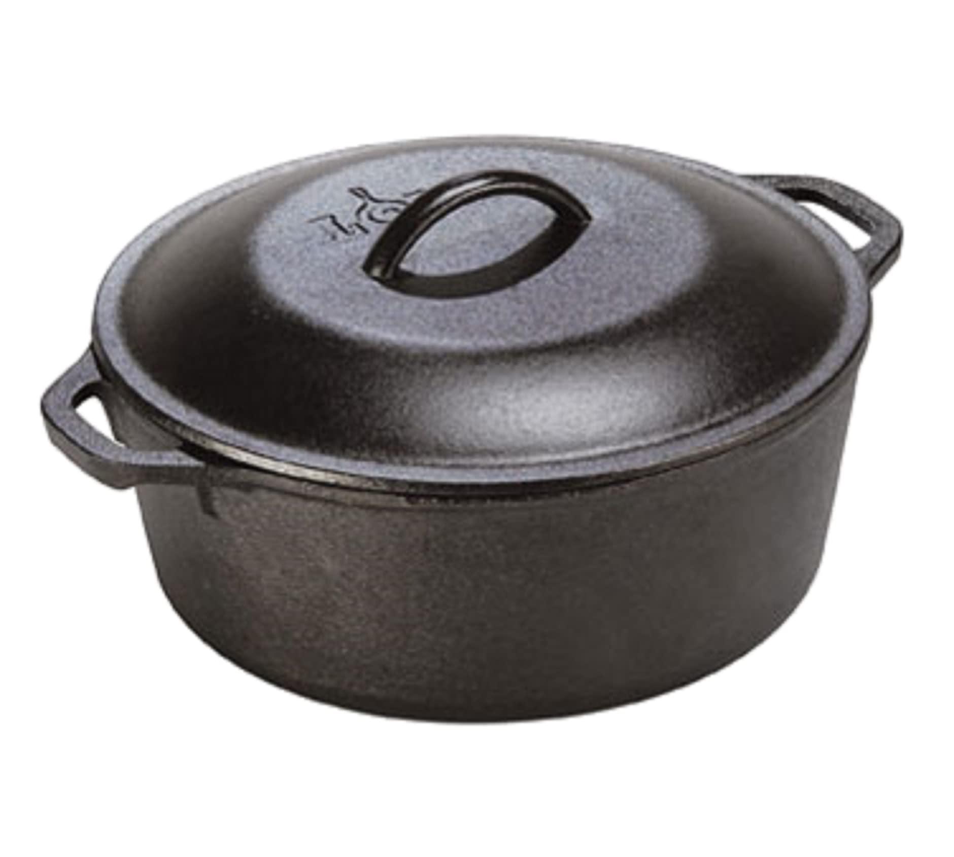 Lodge Lodge 5-Quart Cast Iron Dutch Oven with Iron Lid
