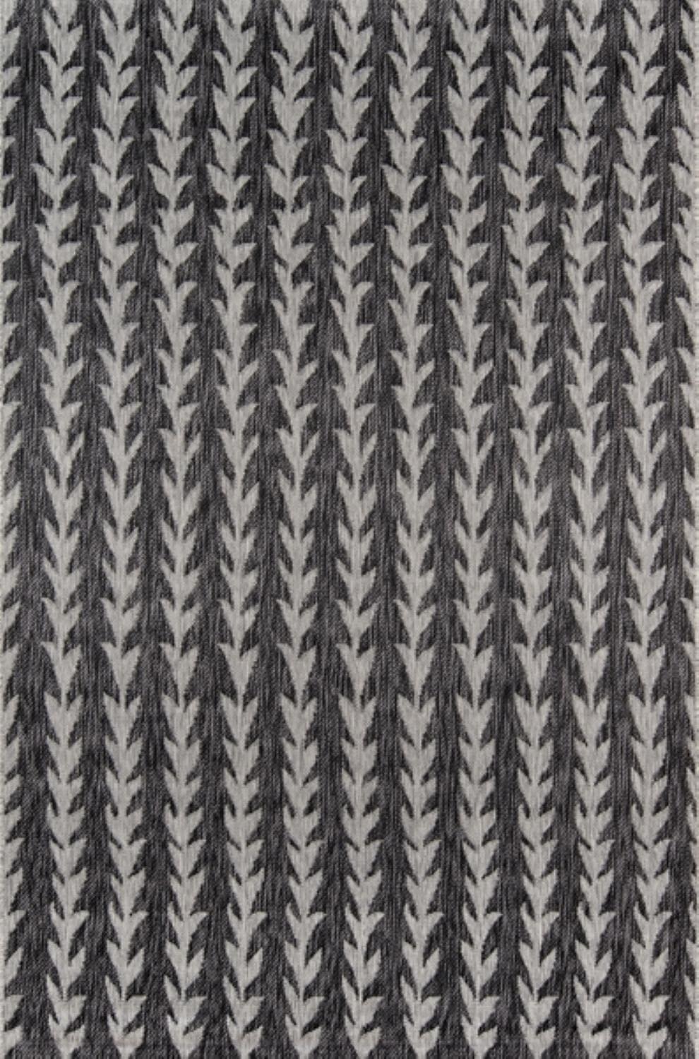 Novogratz Novogratz Momeni Rectangular Striped Area Rug in Black (9 ft. 6 in. L x 6 ft. 7 in. W)
