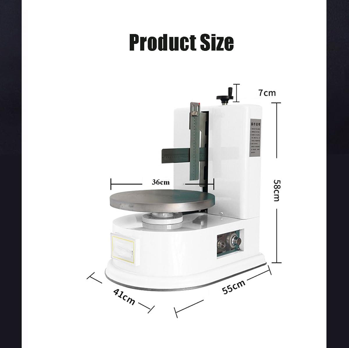 LWCHUANG LWCHUANG Fully Automatic Cake Decorating Machine, Automatic Cake Cream Spreading Machine, Surface Scraper Suitable for 4-12 inch Cakes, Adjustable Speed Cream Coating Smoothing Machine
