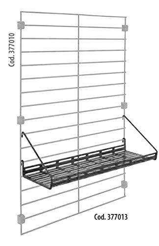 Metaltex USA Metaltex Shelf for Wall Grille, Black, 45x15x12 cm