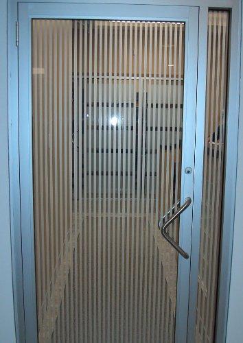 Window Film and More White Vertical Venetian Stripe, Decorative, Privacy, Window Film (60" x 13ft Roll)