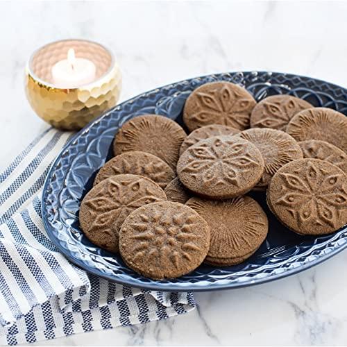 Nordic Ware Nordic Ware Starry Night Cast Cookie Stamps, 3-inch rounds, Silver