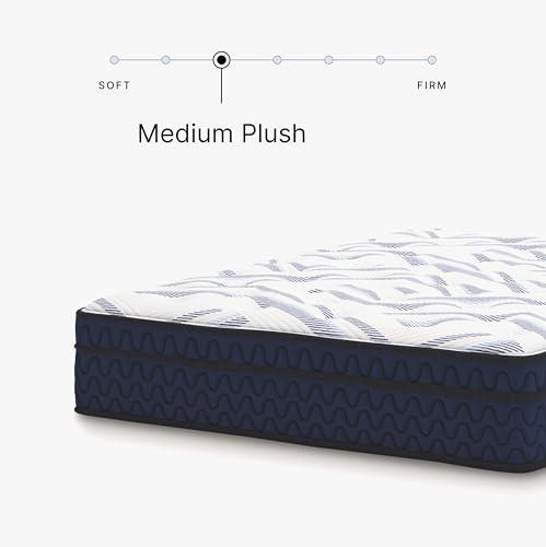 Signature Design by Ashley Signature Design by Ashley Full Size Stack 12 Inch Hybrid Medium Plush Cooling Gel Infused Memory Foam Mattress for Pressure Relief