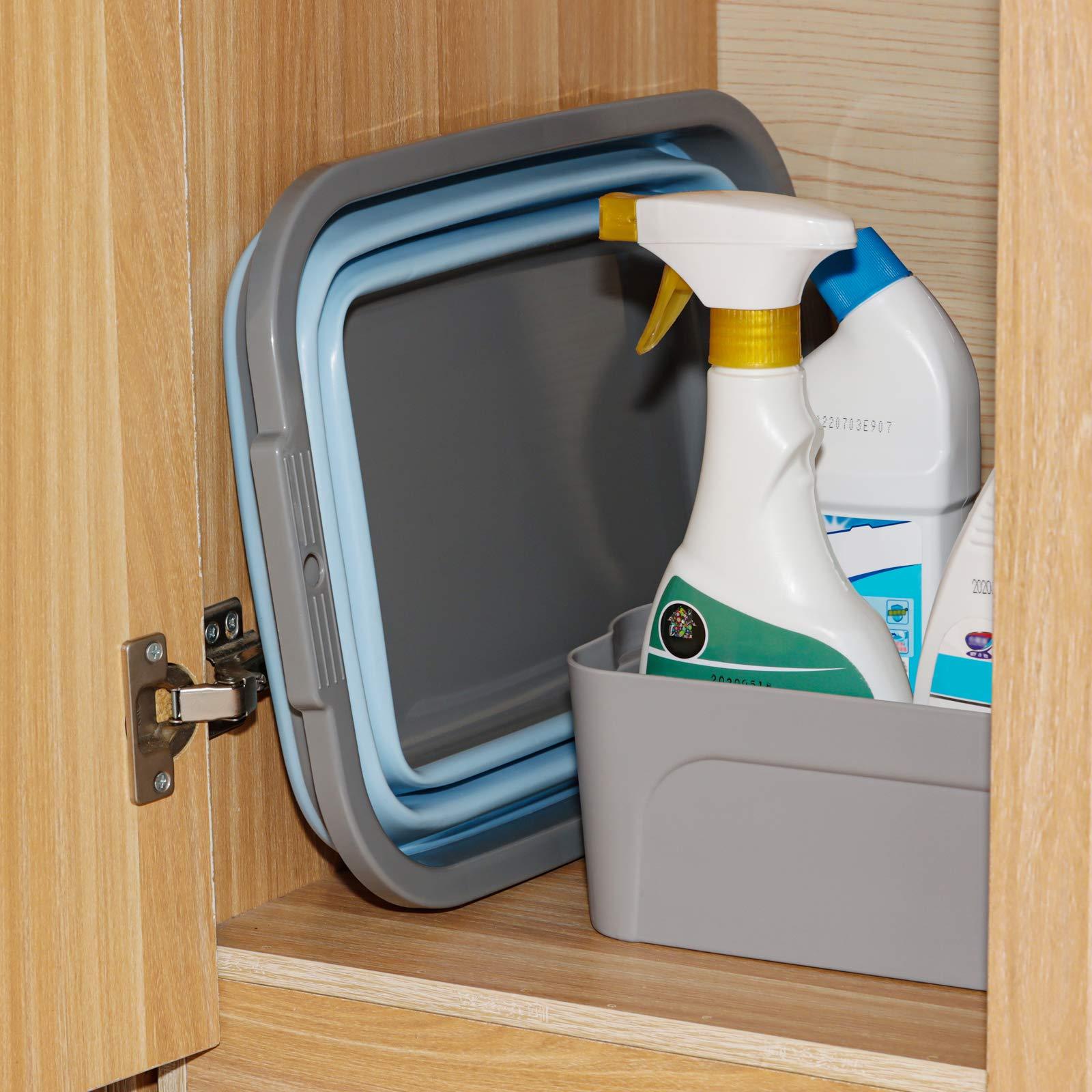 Tiawudi 2 Pack Collapsible Sink with 2.25 Gal / 8.5L Each, Foldable Dish Tub for Washing Dishes, Camping, Hiking and Home, Portable Washing Basin