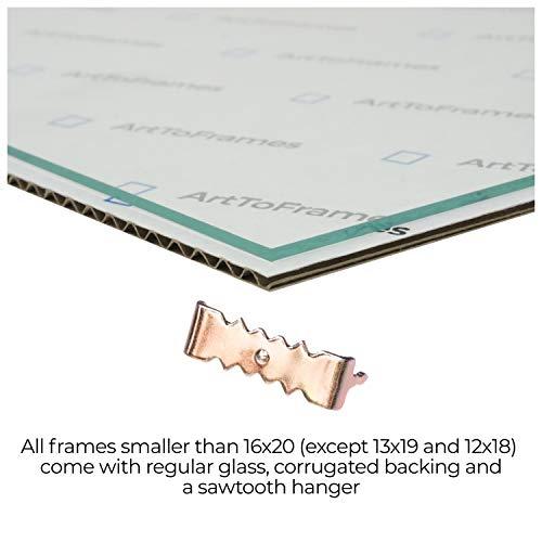 ArtToFrames ArtToFrames 12x12 Inch Black Picture Frame, This .75" Custom Wood Poster Frame is Black on Red Oak, for Your Art or Photos - Comes with Regular Glass, WOM0066-1343-YBLK-12x12