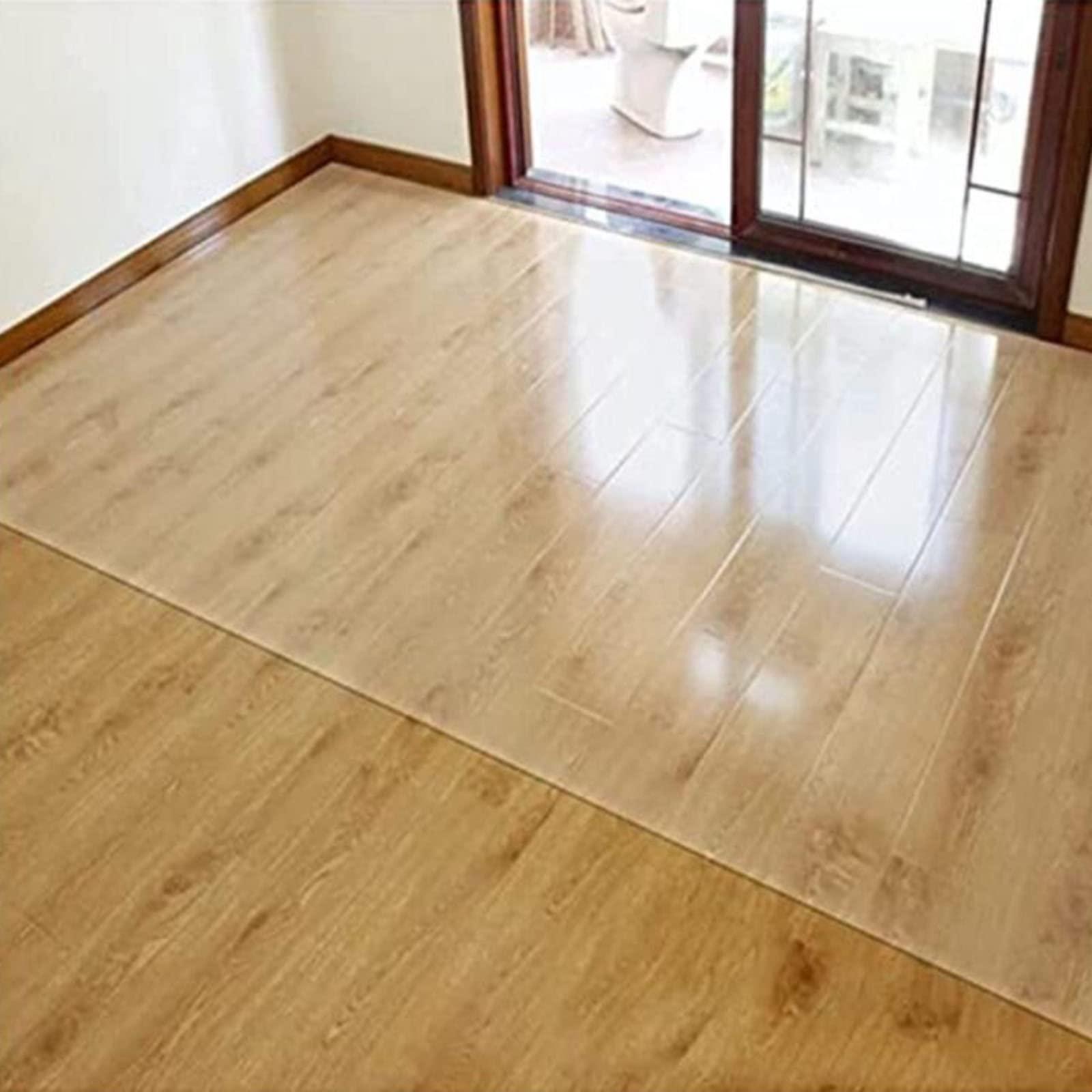 KIZMIQ Runner Rugs Clear Vinyl Plastic Floor Protector 1.5mm Runner Rug Heavy Duty Clear Carpet/Runner Waterproof Protector/Plastic Table Cover - Multipurpose Rectangular Vinyl Roll, Anti-Oxidation,60/90/100