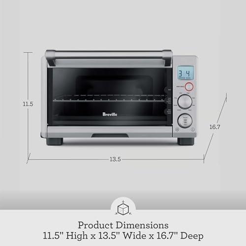 Breville Breville BOV650XL the Compact Smart Oven Countertop Toaster Oven, Brushed Stainless Steel