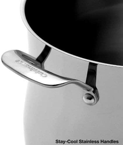 Cuisinart Cuisinart Contour Stainless 12-Quart Stockpot with Glass Cover, Silver