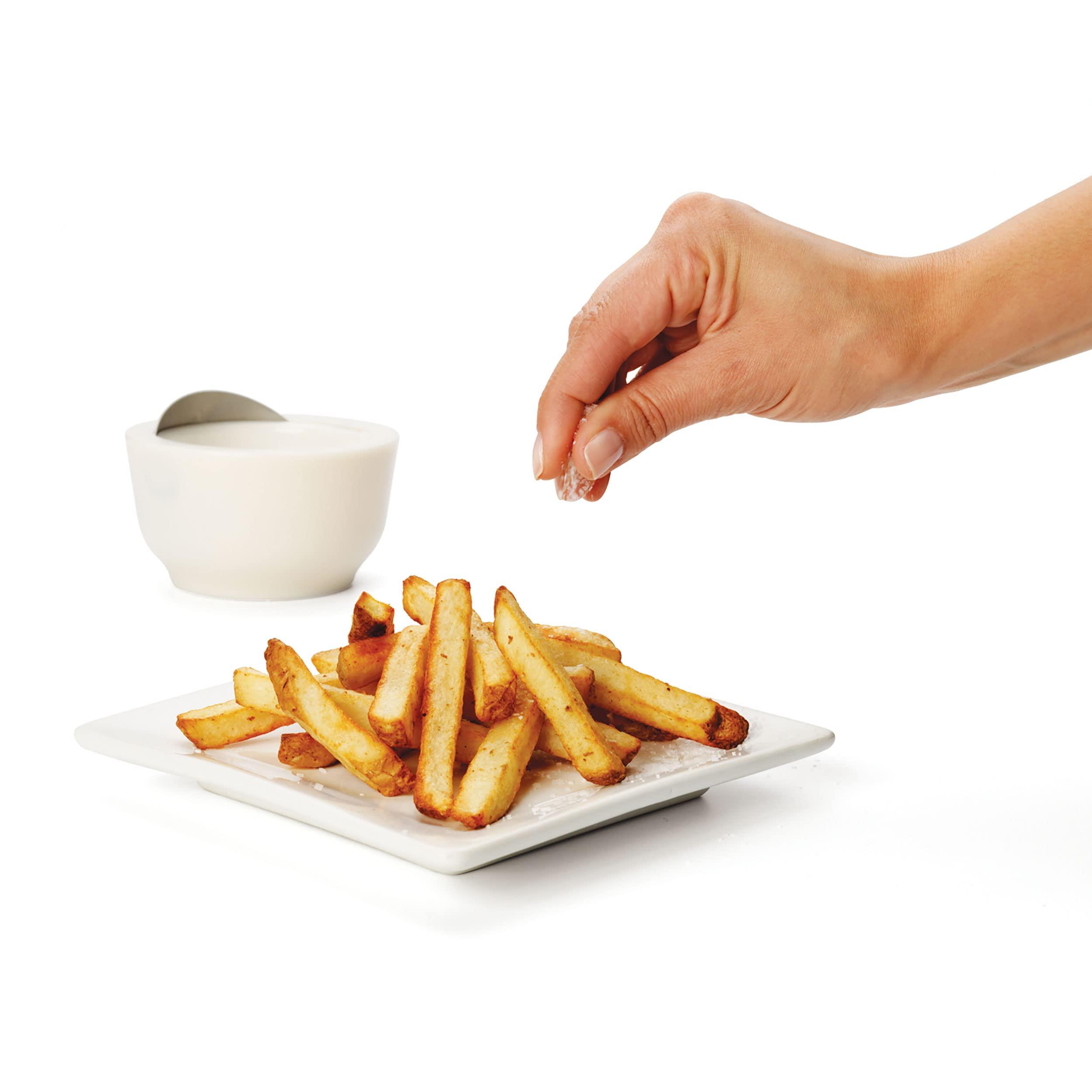 Chef'n Chef'n 101-738-237 Dash Salt & Sugar Cellar with Flip Top Cover, 3 7/8-inches by 4 1/4-inches, White