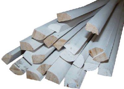 ALEXANDRIA MOULDING Thunderbird Forest Colonial Stop 7/16 \" X 1-3/8 \" X 7 \' Finger Jointed Pinepaint Grade Finish