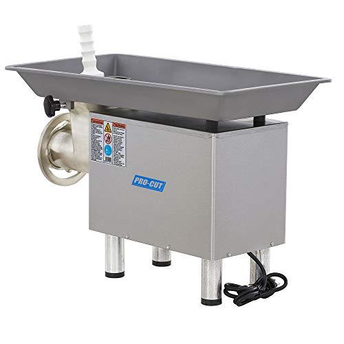 PRO-CUT PRO-CUT KG-22-W Meat Grinder, 1 hp Motor, Stainless Steel Construction, Washerless Grinding System, Large