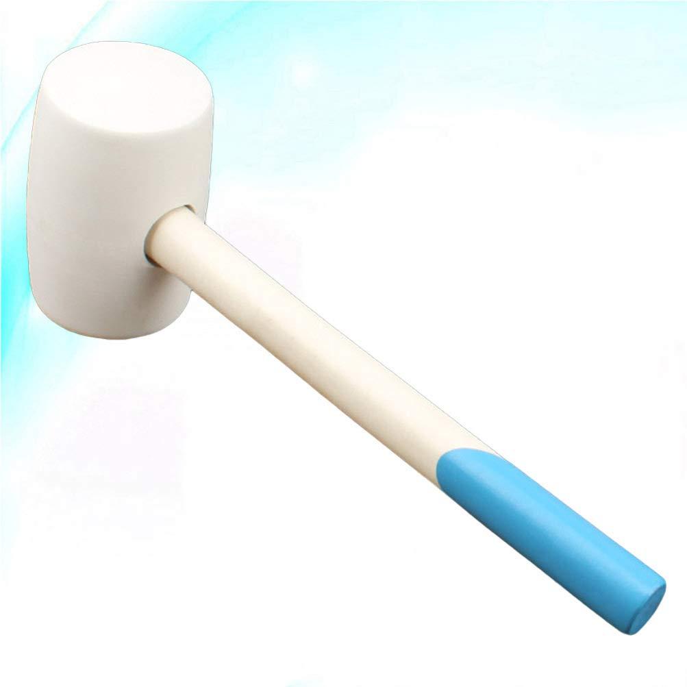 iplusmile Wooden Handle Rubber Hammer Rubber Mallet Kids Hammer Toys Small Hammer for Child Kids Playing
