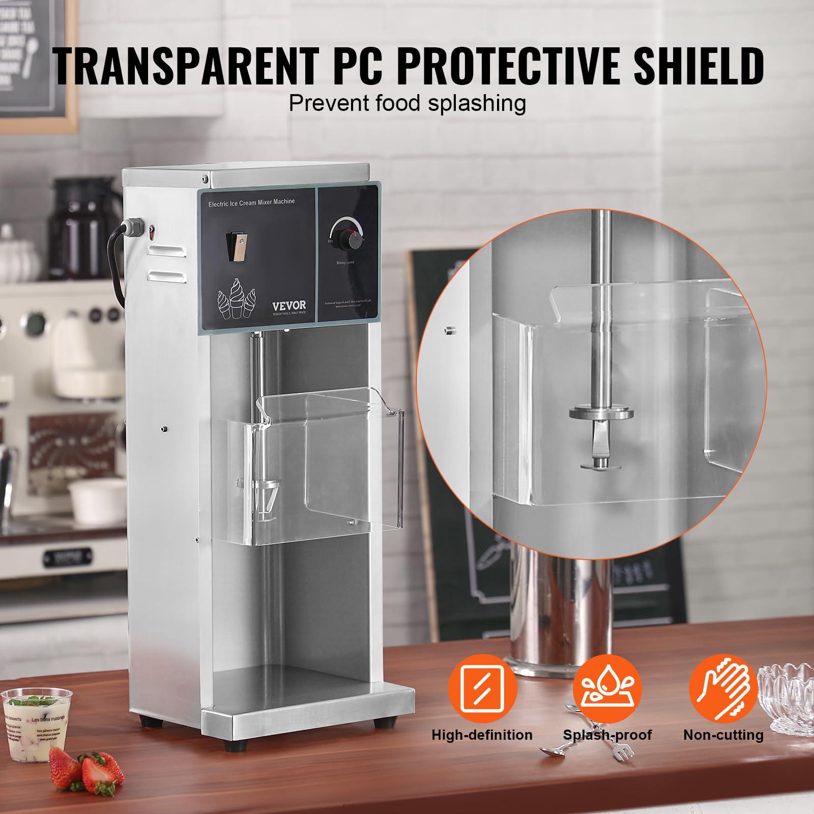 VEVOR VEVOR Frozen Yogurt Blending Machine 400W, Stepless Speed AdjustmentYogurt Milkshake Ice Cream Mixing Machine 4200RPM