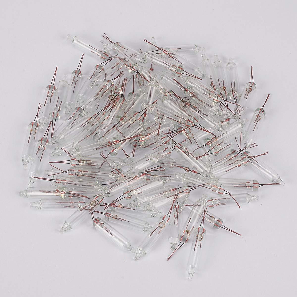 Blue_Stone Christmas Replacement Mini Light Bulbs 2.5 V 0.17 A Clear Glass Bulbs for Christmas Trees Incandescent Lights | 150 Pcs