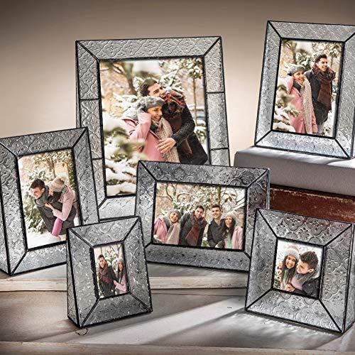 J Devlin Glass Art J Devlin Pic 126 Series Clear Vintage Stained Glass Picture Frame Assorted Sizes (4x6 Vertical)