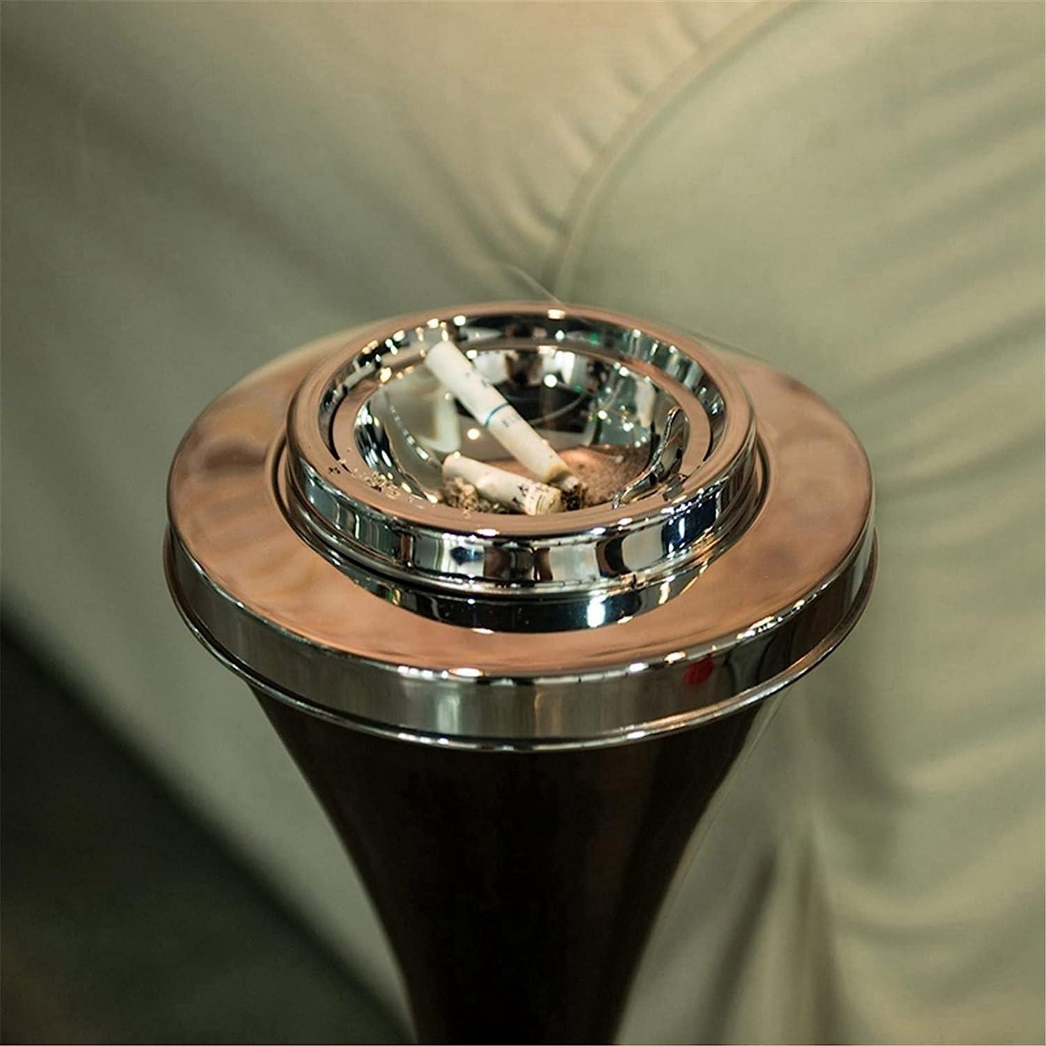 HomeLoft Basics Stand Up Ashtrays For Outside, Ashtray Outdoor Windproof, Detachable Cigar Butt Ashtray Stand, Floor Standing Ashtray With Lid (C As The Picture Shows)