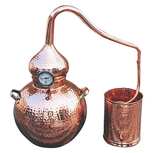 COPPERHOLIC 5 Gallon Pure Copper Alembic Still for whiskey, moonshine essential oils by Copperholic