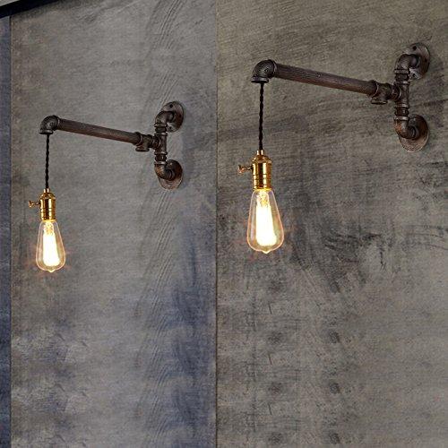 Industrial Pipe Wall Lamp Litfad 1 Head Hanging Pendant Wall