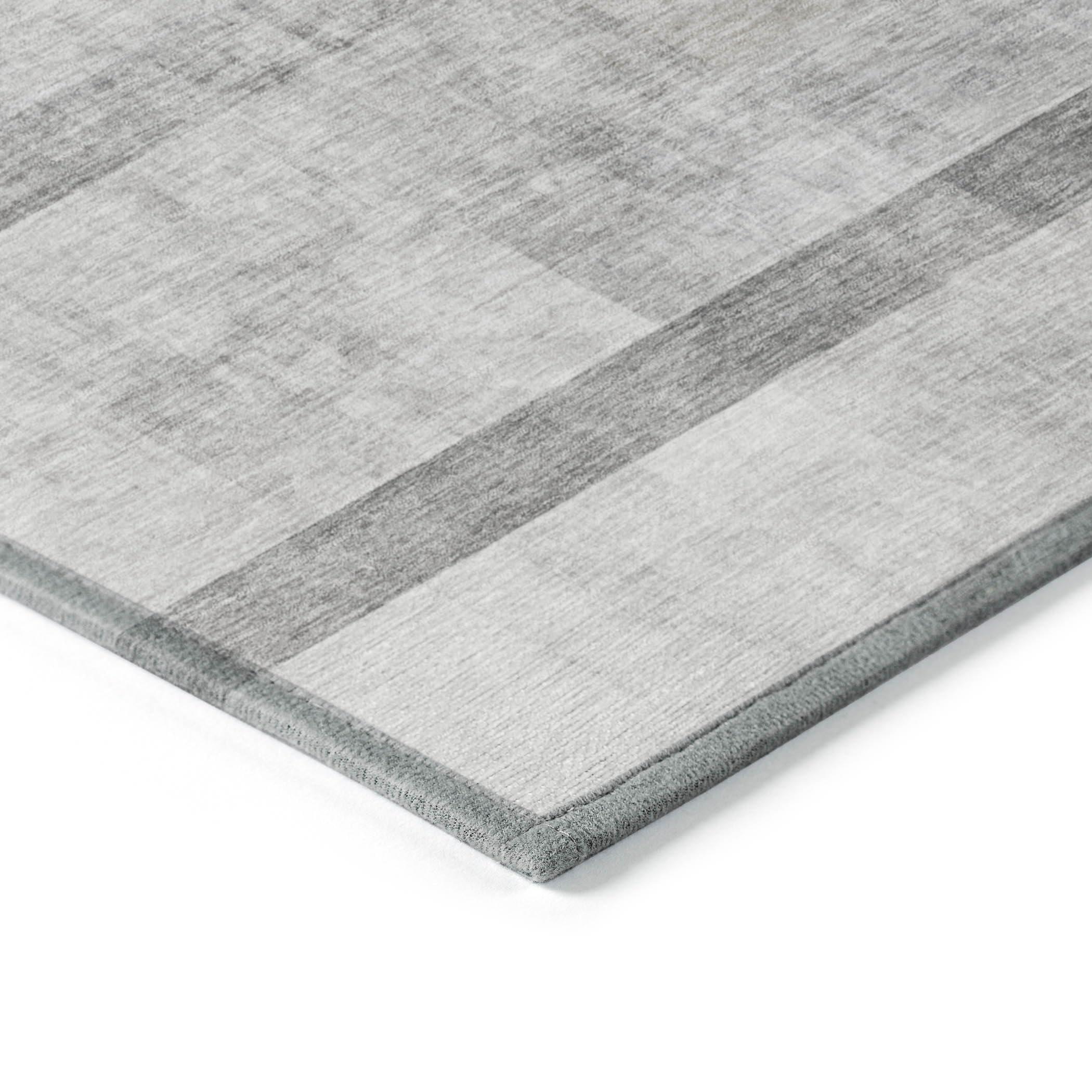 Addison Rugs Addison Rugs Chantille ACN568 Gray 8' x 8 Indoor Outdoor Round Area Rug, Stain Resistant, Machine Washable, Non Shedding, Bedroom, Living Room, Dining Room, Kitchen Rug