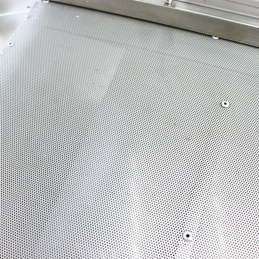 HayWHNKN HayWHNKN Electric Vibrating Sifter with 1mm Screen Straight Vibrating Sieve Shaker Stainless Steel Linear Sifter Machine Linear Shaker Single Motor 110v