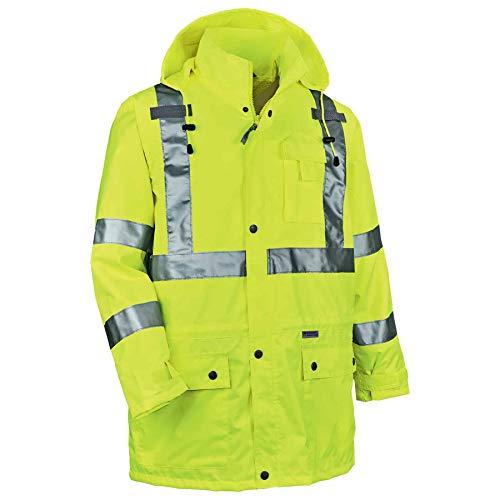 Ergodyne Ergodyne - 24384 GloWear 8385 ANSI High Visibility 4-in-1 Reflective Safety Jacket, Lime, Large