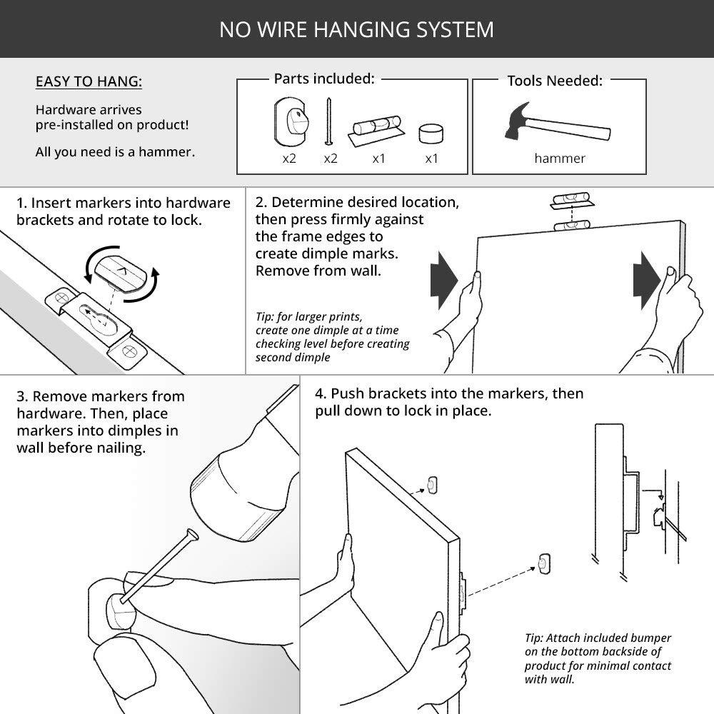 GREATBIGCANVAS GREATBIGCANVAS Jagged Edge I White Framed Wall Art Print, Artwork